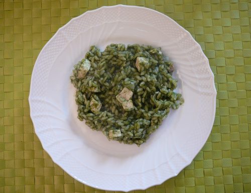 Spinach Risotto with Swordfish