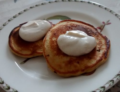 Chestnut Pancakes with Cinnamon Ricotta Cream