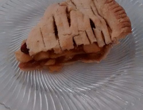 Apple Cranberry Pie with Almond Crust