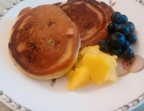 Mango and Blueberry Pancakes