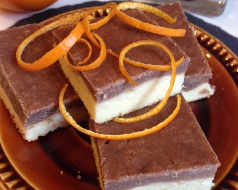Chestnut Orange Cheesecake Bars