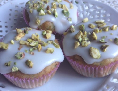 Aquafaba Zucchini Lime and Pistachio Cupcakes