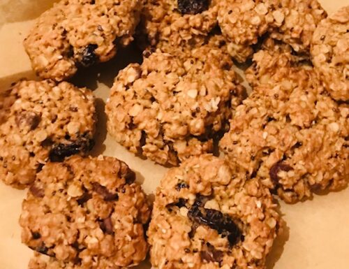 Oatmeal Cranberry Chocolate Chip and Nut Cookies