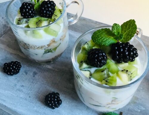 Kiwi Yogurt Granola Cups